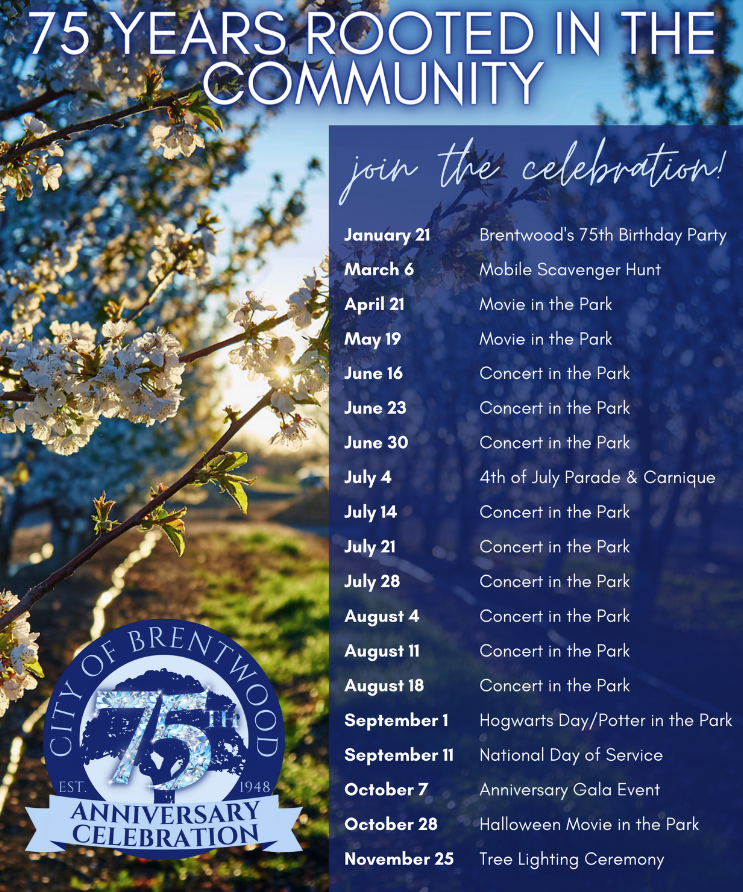 75th Anniversary Events